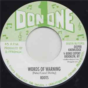 Roots - Words Of Warning flac