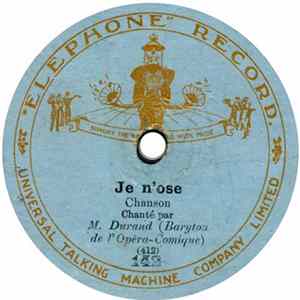 M. Durand - Les Enfants De Massenet / Je N'ose flac