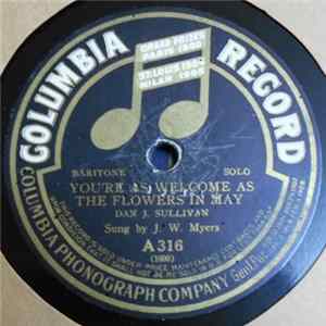 J. W. Myers / Henry Burr - You're As Welcome As The Flowers In May / The Rosary flac