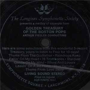 The Boston Pops, Arthur Fiedler - A Medley Of Excerpts From Golden Treasury Of The Boston Pops, Arthur Fiedler Conducting flac