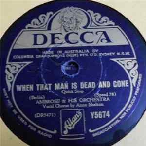 Ambrose & His Orchestra - When That Man Is Dead And Gone / Sergeant Sally flac