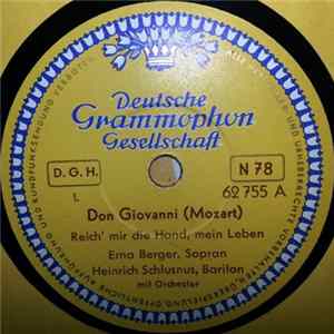 Erna Berger - Heinrich Schlusnus / Viorica Ursuleac U. Erna Berger - Don Giovanni / Figaros Hochzeit flac