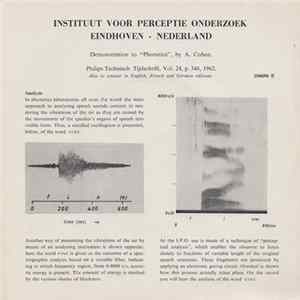 Instituut Voor Perceptie Onderzoek, A. Cohen - Demonstration To "Phonetics" flac