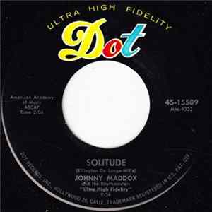 Johnny Maddox And The Rhythmasters - Solitude / Nickelodeon Tango flac