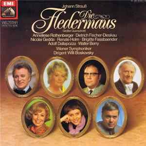 Johann Strauss, Wiener Symphoniker, Willi Boskovsky, Anneliese Rothenberger, Dietrich Fischer-Dieskau, Nicolai Gedda, Renate Holm, Brigitte Fassbaender, Adolf Dallapozza, Walter Berry - Die Fledermaus / Grosser Querschnitt flac