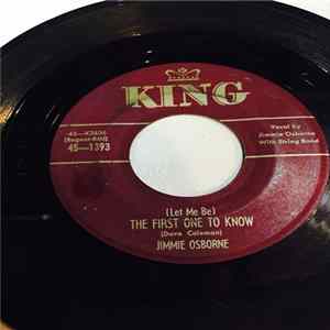 Jimmie Osborne - The First One To Know flac