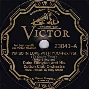 Duke Ellington And His Cotton Club Orchestra - I'm So In Love With You / Shout 'Em Aunt Tillie flac