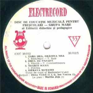 Corul de copii al Radioteleviziunii - Educație Muzicală Pentru Preșcolari - Cîntece Pentru Grupa Mare flac