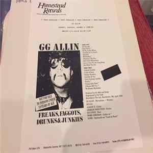 GG Allin - Freaks, Faggots, Drunks & Junkies flac