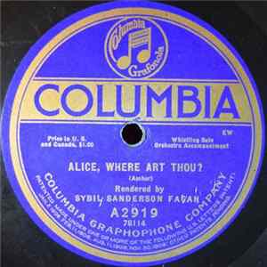 Sybil Sanderson Fagan - Alice, Where Art Thou? / Song Without Words flac