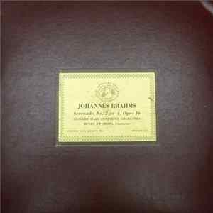 Concert Hall Symphony Orchestra, Henry Swoboda, Johannes Brahms - Serenade No. 2 In A Major, Op. 16 flac
