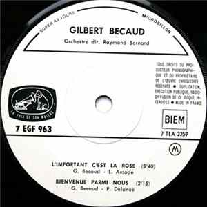 Gilbert Bécaud - L'important C'est La Rose flac