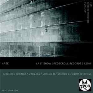 Apse - Last Show At Redscroll Records 1.29.11 flac