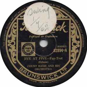 Count Basie And His Orchestra - Jive At Five / Evil Blues flac