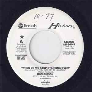 Don Gibson - When Do We Stop Starting Over flac
