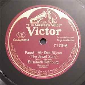 Elisabeth Rethberg - Faust - Air Des Bijoux / Le Roi De Thulé flac