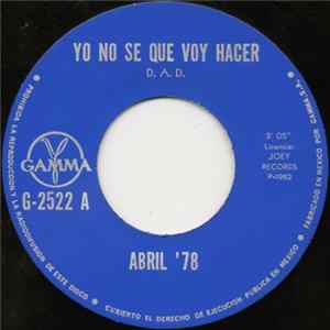 Abril '78 - Yo No Se Que Voy Hacer flac