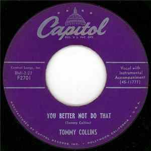 Tommy Collins - You Better Not Do That flac