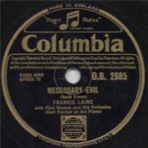Frankie Laine - Necessary Evil / When It's Sleepy Time Down South flac