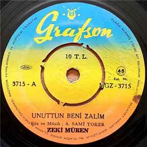 Zeki Müren - Unuttun Beni Zalim / Hasret İçimde Bir Kor flac