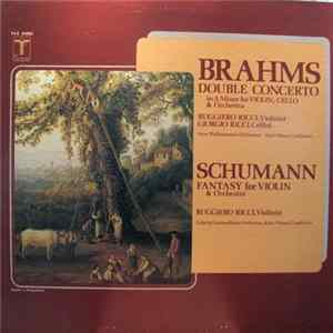 Brahms / Schumann, Ruggiero Ricci, Giorgio Ricci , Kurt Masur, New Philharmonia Orchestra, Leipzig Gewandhaus Orchestra - Double Concerto - Fantasy flac