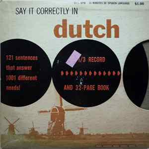 No Artist - Say It Correctly In Dutch flac