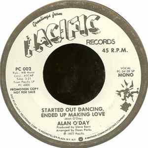 Alan O'Day - Started Out Dancing, Ended Up Making Love flac