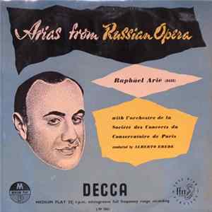 Raphäel Arié With L'Orchestre De La Société Des Concerts Du Conservatoire De Paris, Alberto Erede - Arias From Russian Opera flac