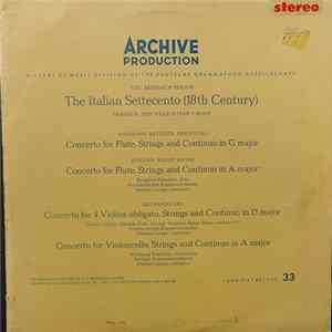 Giovanni Battista Pergolesi / Johann Adolf Hasse / Leonardo Leo - Concerto For Flute In G Major / Concerto For Flute In A Major / Concerto For 4 Violins In D Major, Concerto For Violoncello In A Major flac