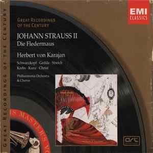 Johann Strauss II, Herbert von Karajan, Schwarzkopf, Gedda, Streich, Krebs, Kunz, Christ, Philharmonia Orchestra, Philharmonia Chorus - Die Fledermaus flac