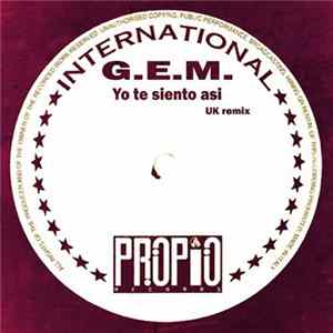 G.E.M. - Yo Te Siento Asi (Uk Remix) flac