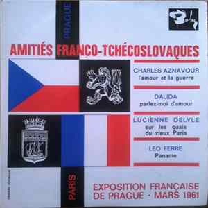 Charles Aznavour, Dalida, Lucienne Delyle, Léo Ferré - Exposition Française De Prague Mars 1961 flac