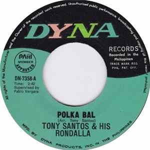 Tony Santos And His Rondalla - Polka Bal / Kuratsa flac