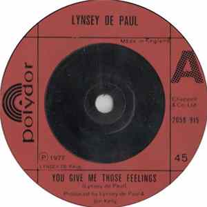 Lynsey De Paul - You Give Me Those Feelings / Beautiful flac