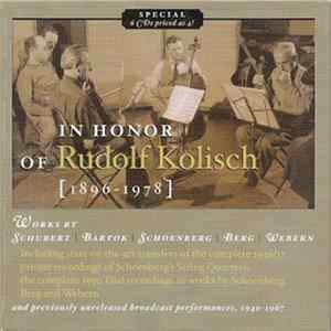 Rudolf Kolisch - In Honor Of Rudolf Kolisch flac